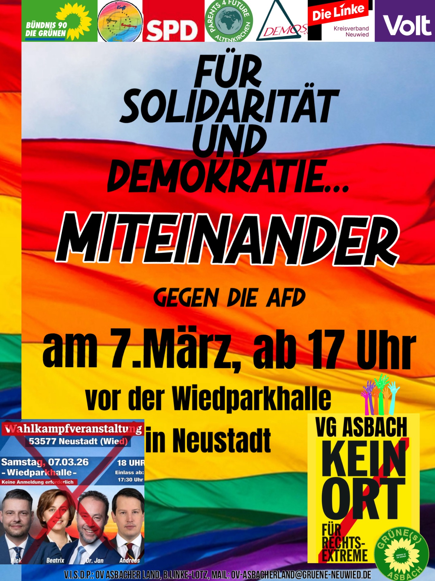 Demo am 7.3.26 - miteinander gegen AFD